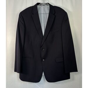 Tommy Hilfiger Men's 44R Navy Wool Blend Blazer Sport Coat 2-Button Jacket